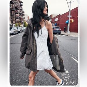 Abercrombie & Fitch Hooded Cotton Trench sz S